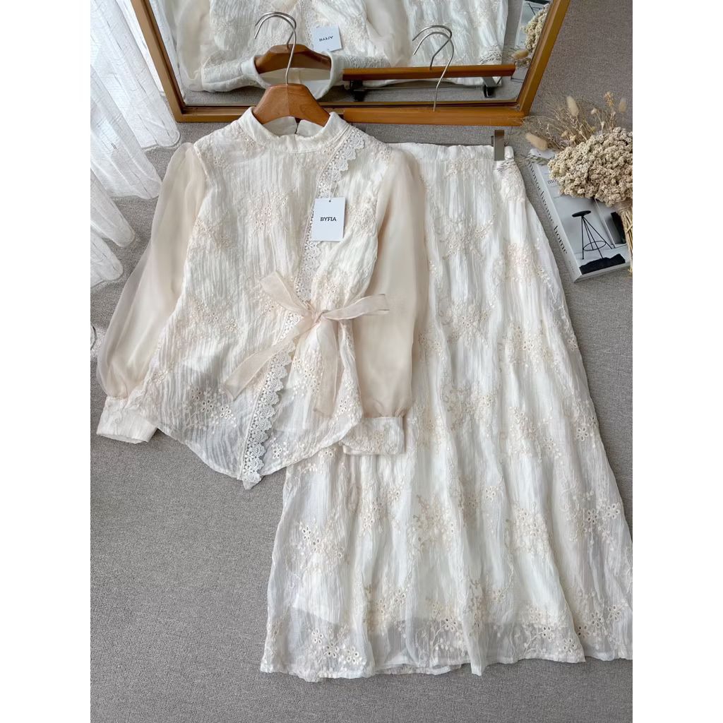 CANDY LADY Kivana Series Organza Skirt Set / Set Rok Wanita Terbaru / Setelan Rok