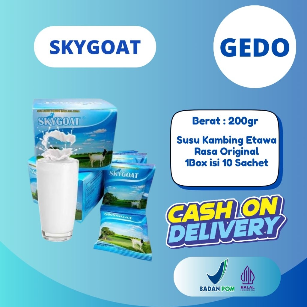 

SKYGOAT Susu Kambing Etawa Sky goat Original 1Box isi 10 Sachet