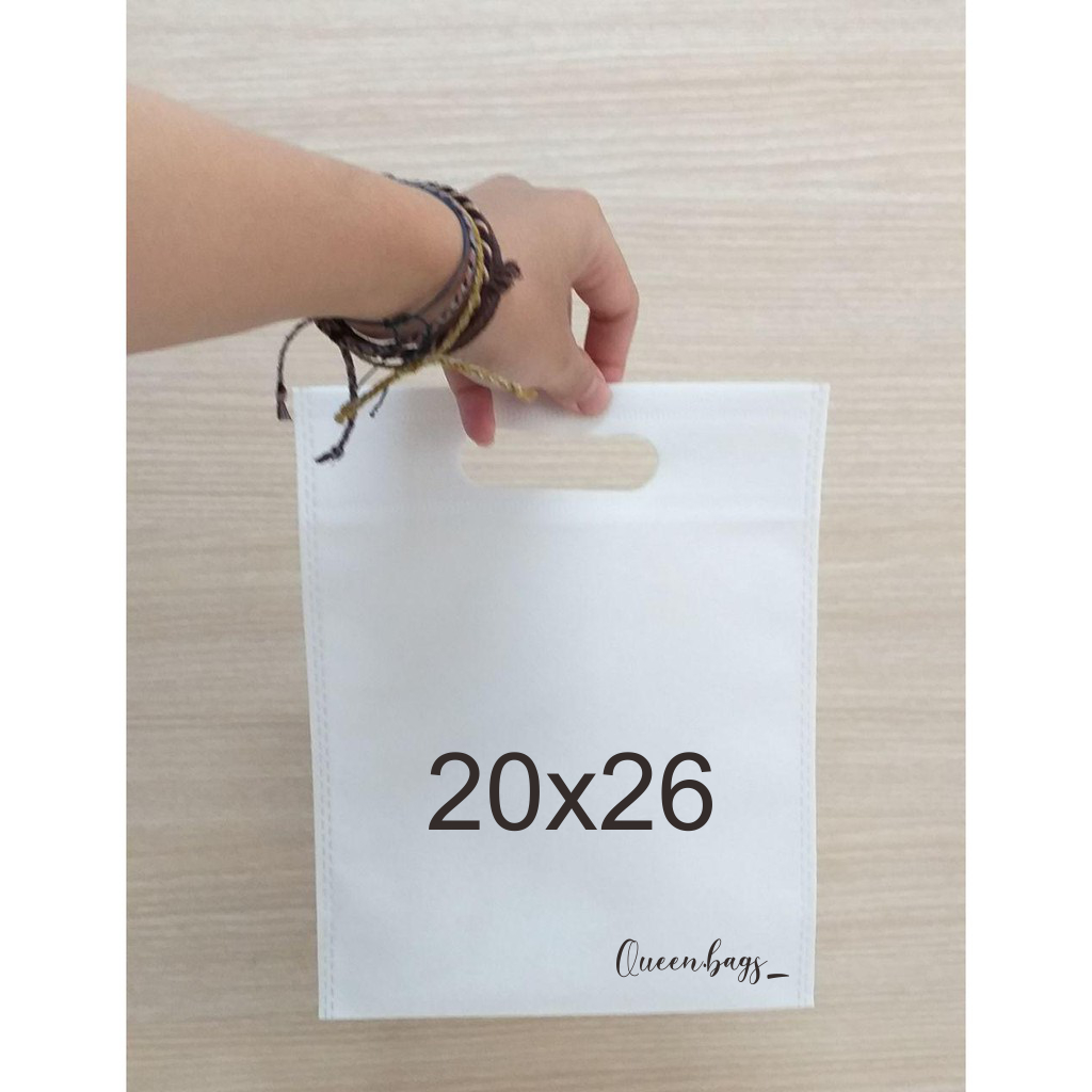 

Tas spunbon Goodiebag Tebal model pegangan oval uk 20x26