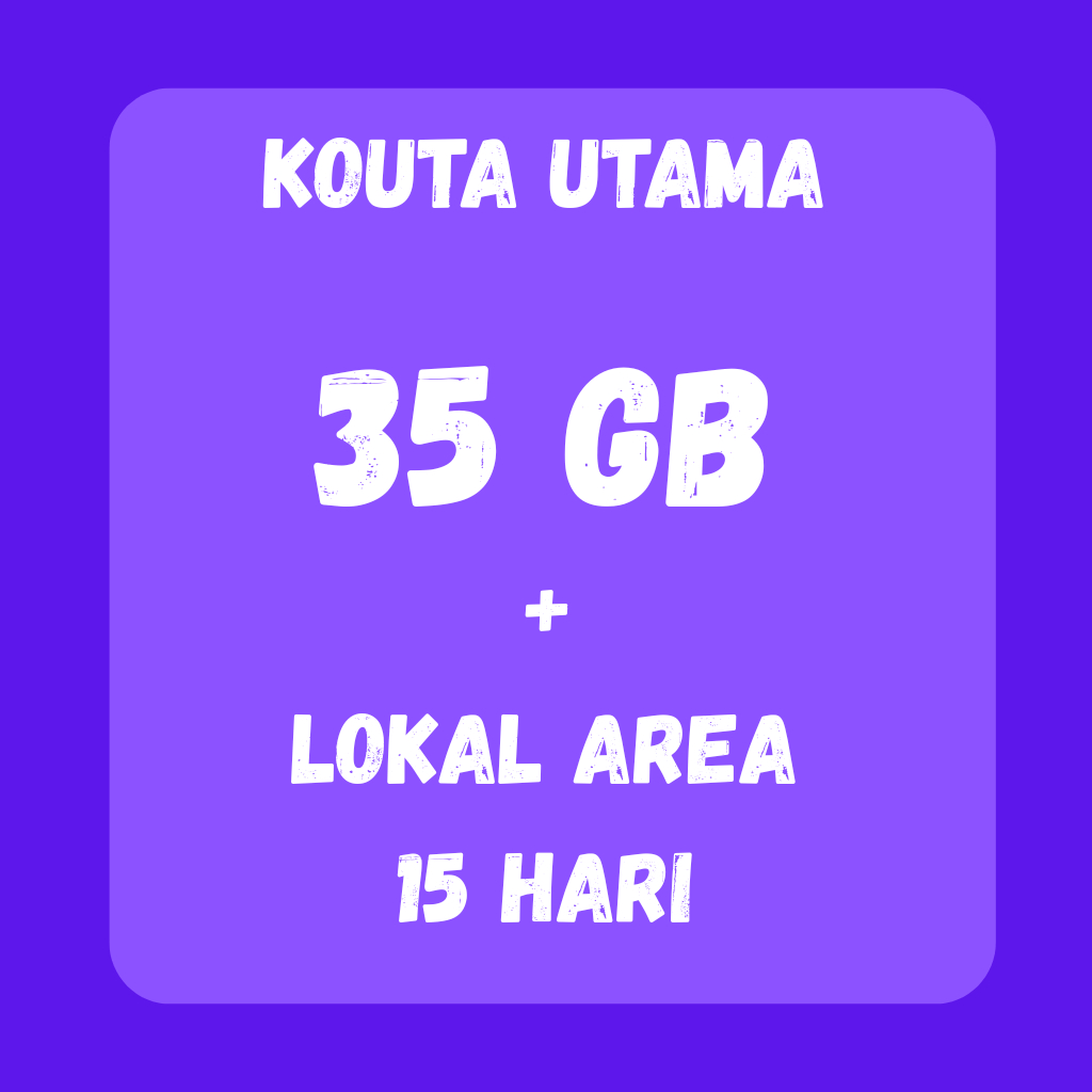 AXIS AIGO 35 GB + LOKAL AREA 15 HARI PROMO MURAH