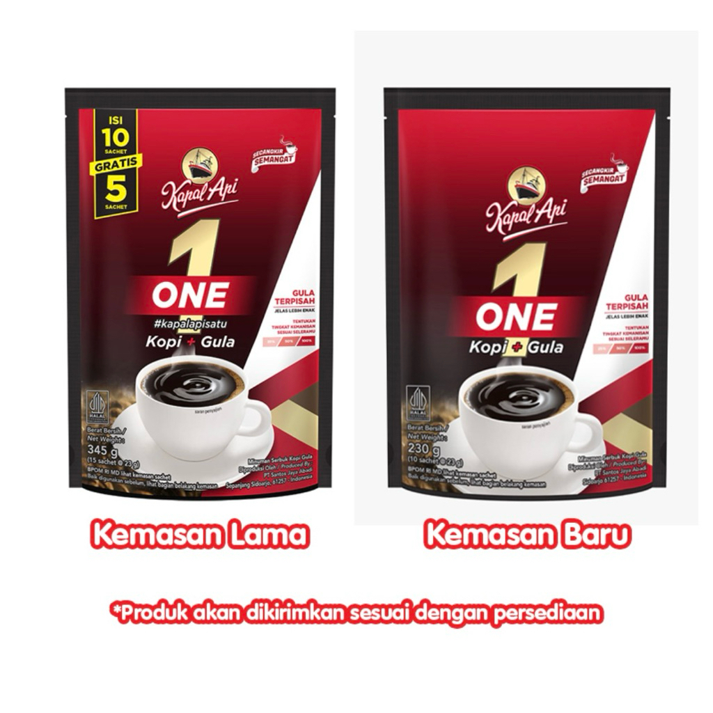 

KAPAL API ONE KOPI + GULA BUBUK 10 x 23g
