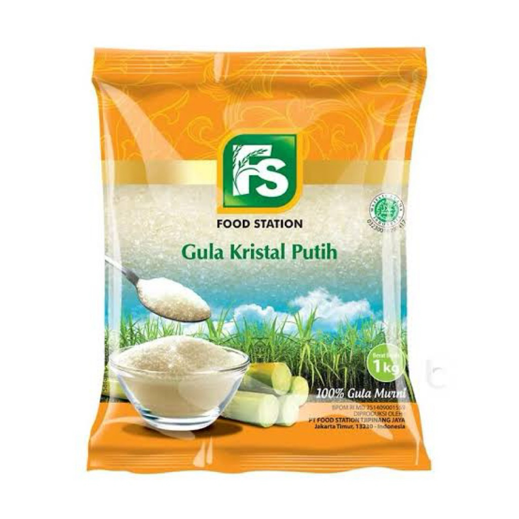 Gula pasir food station 1 kg