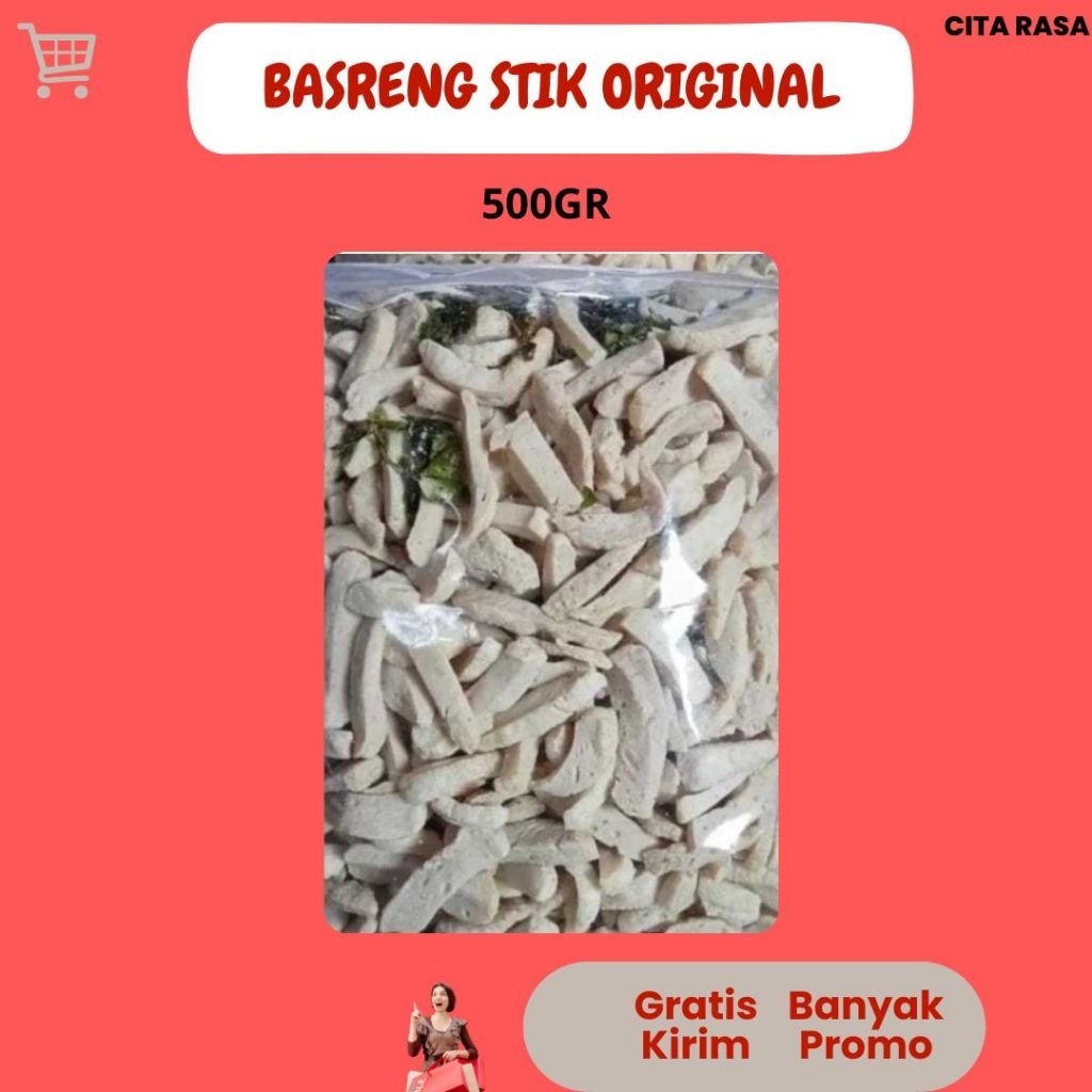 

(500Gram) Basreng Viral Baso Goreng Stik Ikan| Basreng Original Daun Jeruk