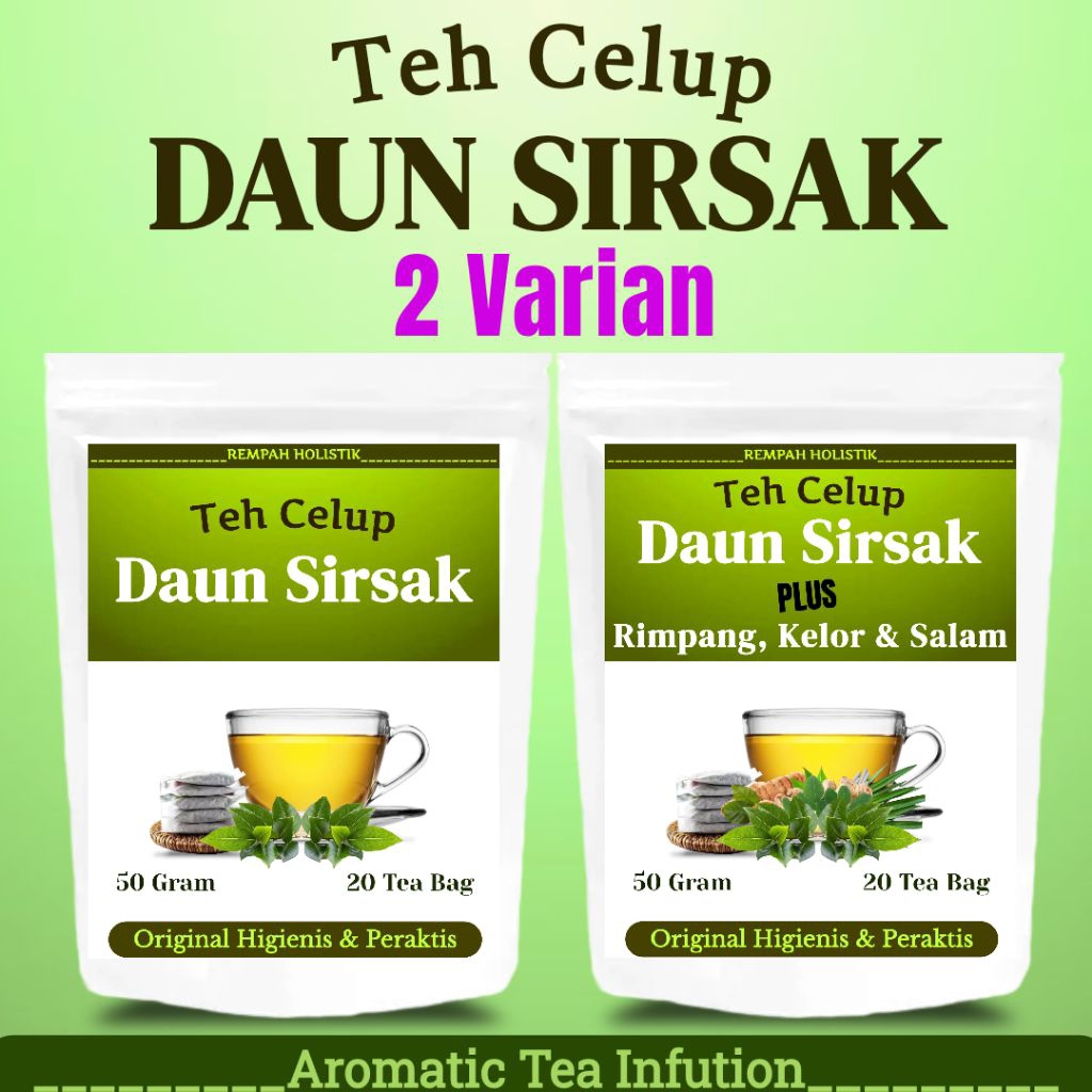 

TEH DAUN SIRSAK + Rimpang Jsr Daun Kelor Salam | Teh Asam Urat Diabetes Nyeri Sendi Kolesterol Kista