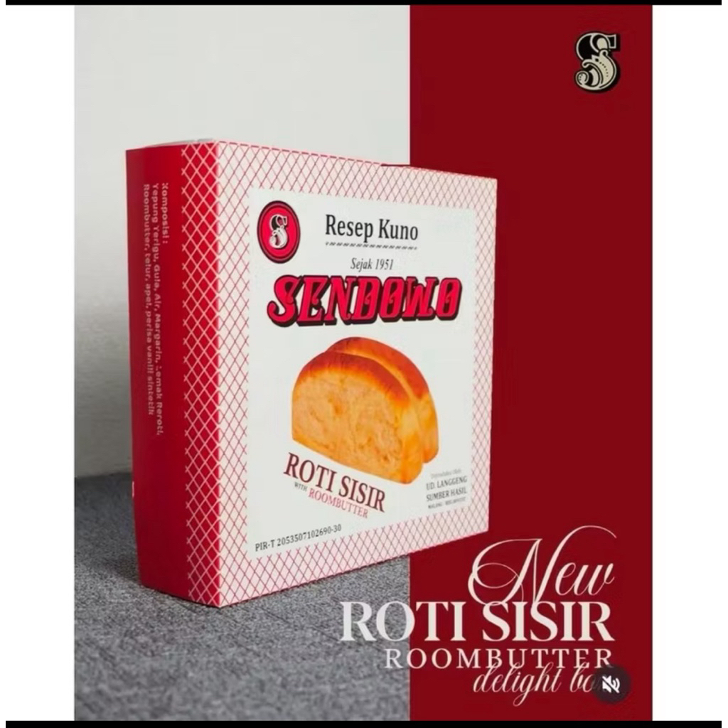 

ROTI SENDOWO SISIR ROOMBUTTER