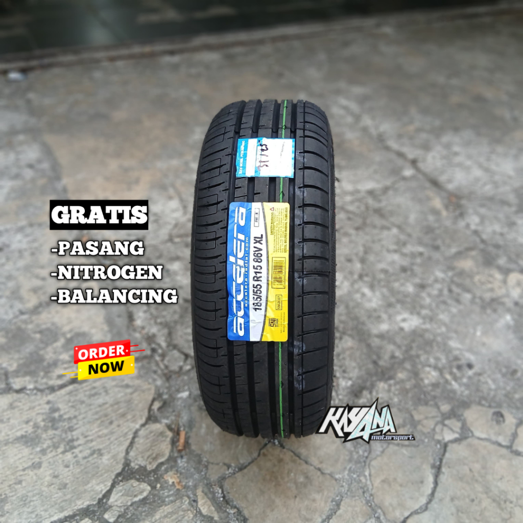 Ban Mobil Ring 15 ACCELERA PHI R 185/55 R15 Tubeles Ban Standar Honda Brio R15