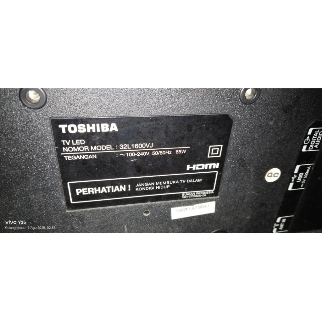 MB Toshiba 32L1600VJ