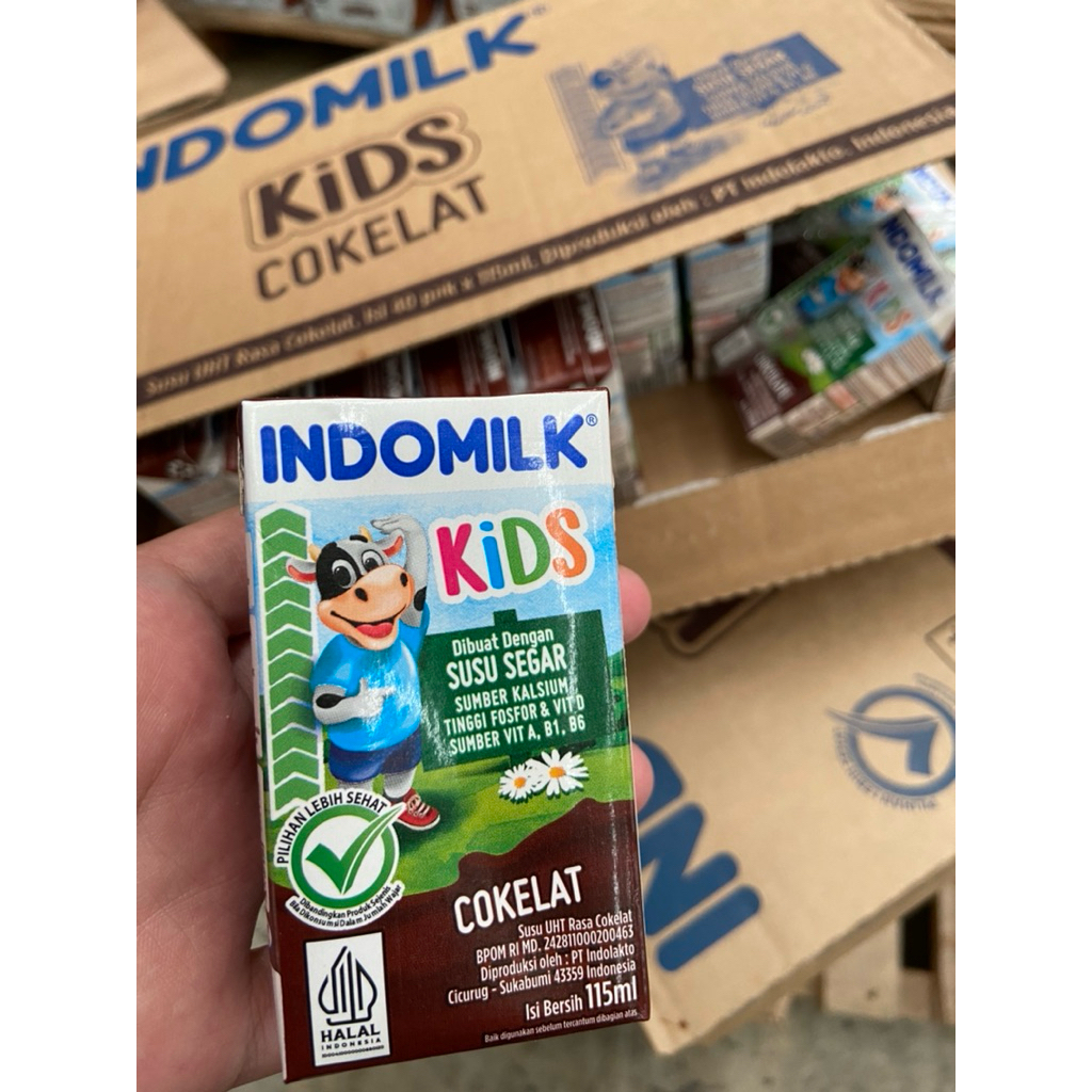 

Indomilk susu cair UHT kids coklat 115ml 1 dus isi 40pcs