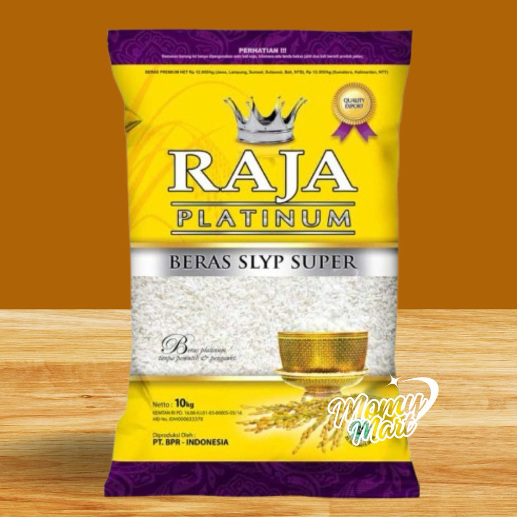 

BERAS RAJA PLATINUM 10KG TERBARU ORI PREMIUM KUALITAS ⭐️⭐️⭐️⭐️⭐️