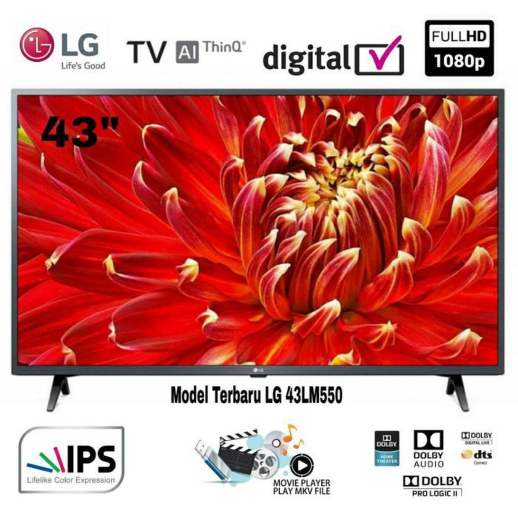LG LED TV 43LM5500PTA DIGITAL TV 43 INCH - DOLBY AUDIO IPS PANEL