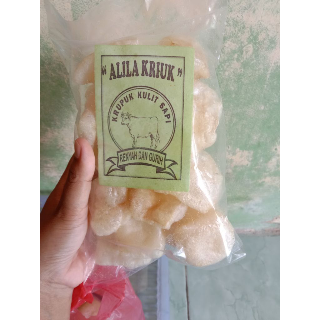 

kerupuk kulit sapi Alila kriuk 35gr