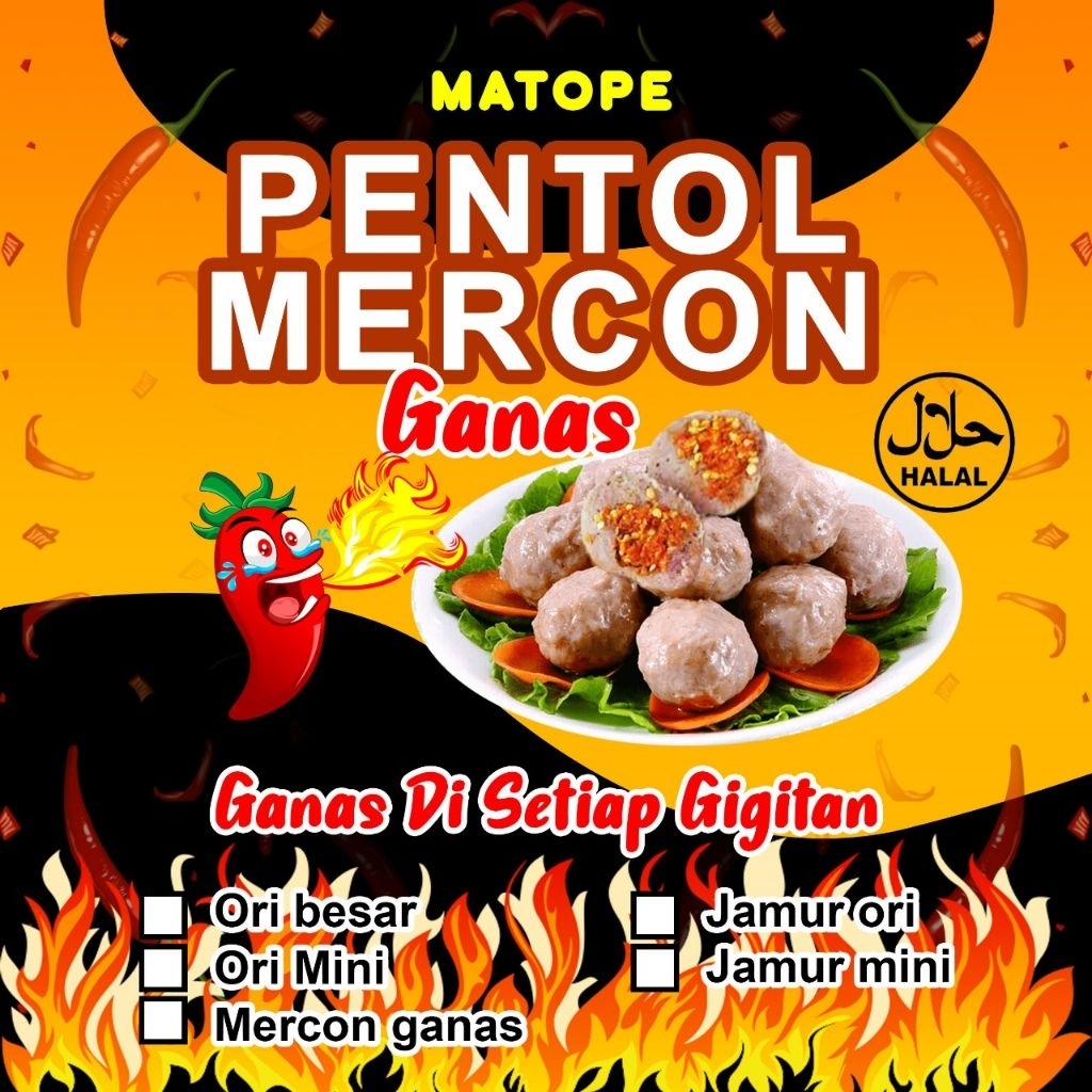 

PENTOL MERCON GANAS 3PCS