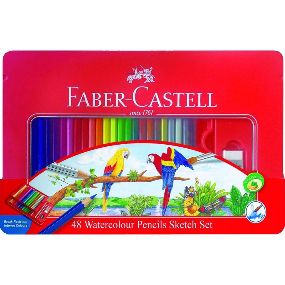 

FABER CASTELL PENSIL 48 WARNA WATERCOLOR TIN 115939