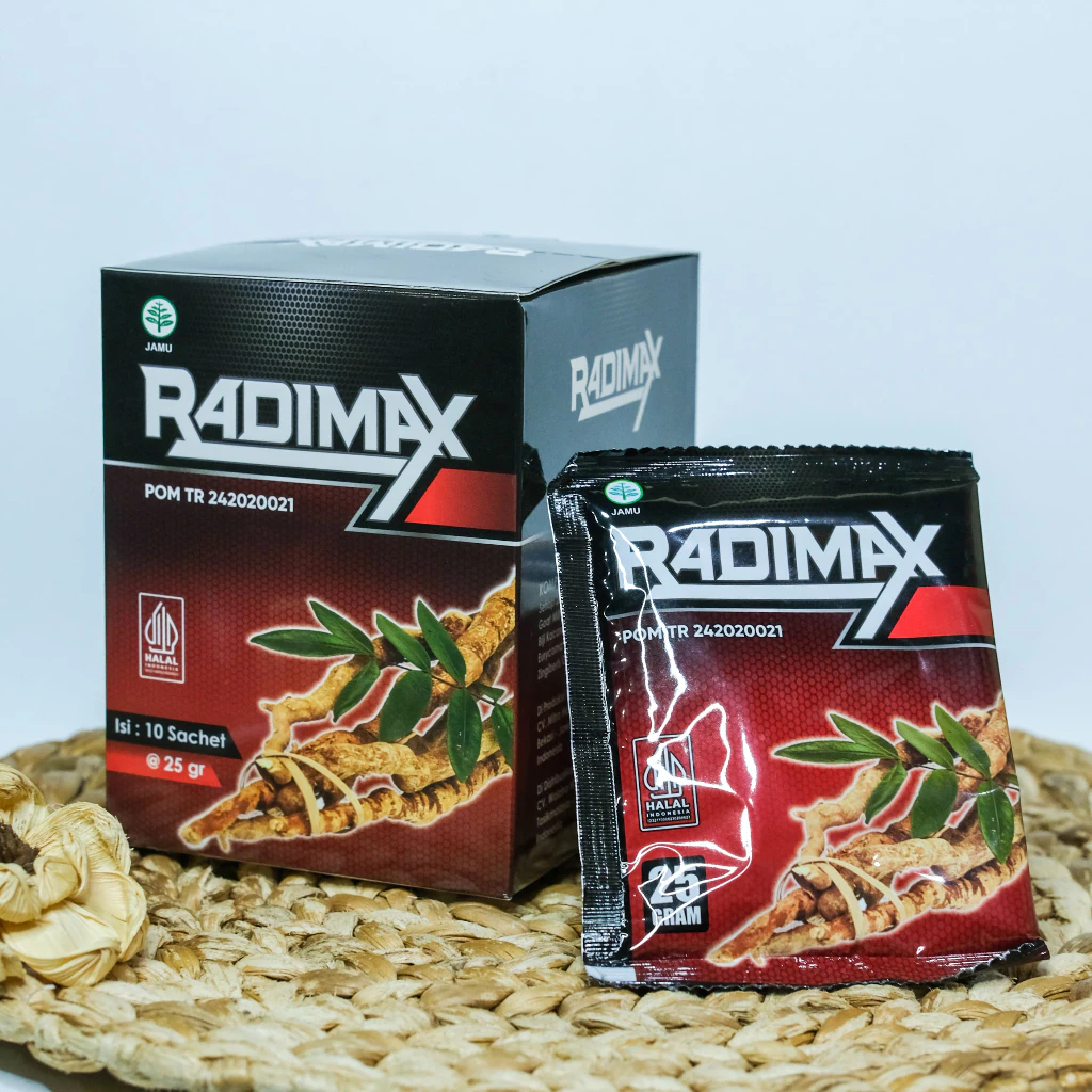 

Radimax Kopi Herbal Stamina Pria Kesuburan Pria 1 Box Isi 10 Sachet Halal Bpom