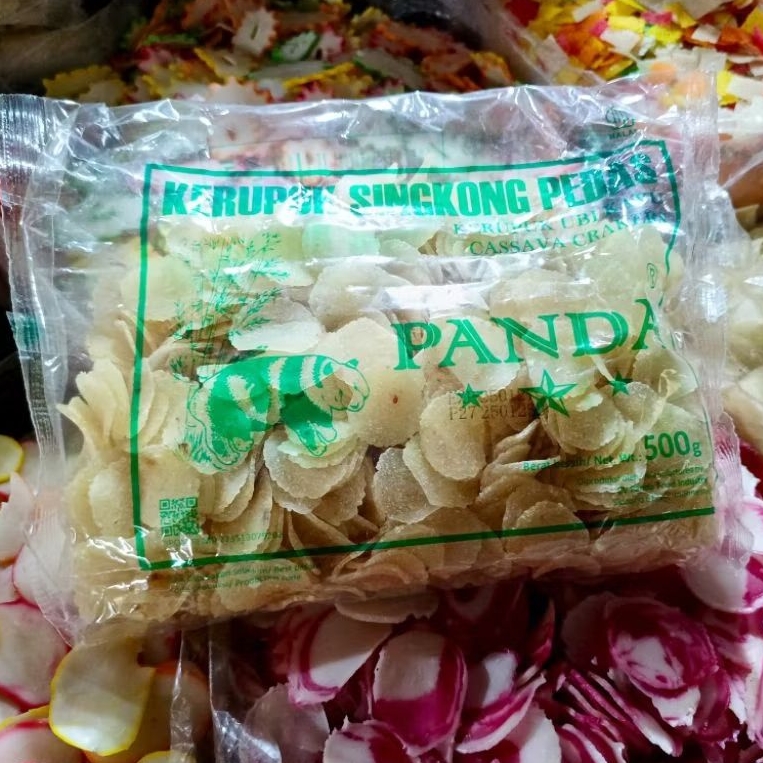 

Ceriping Pedas / Kerupuk Singkong Pedas, Kemasan 500 Gram