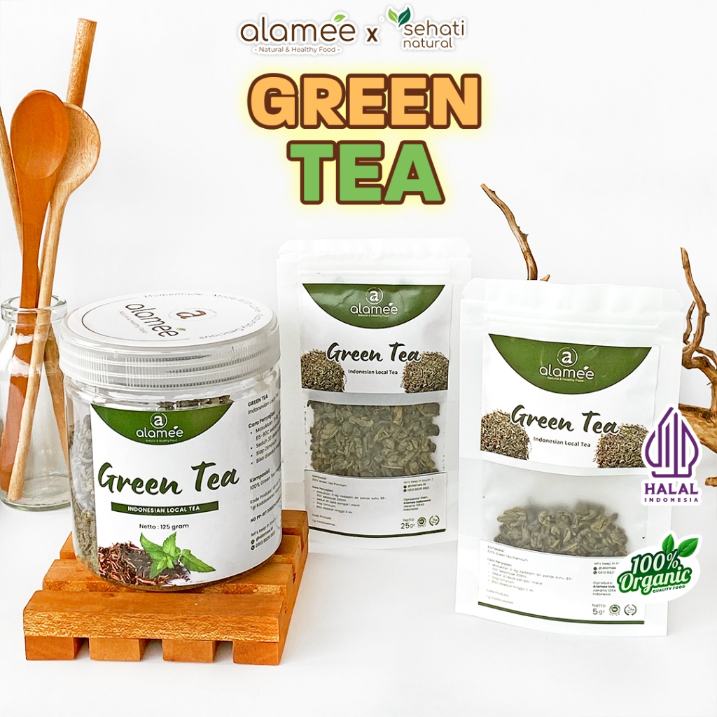 

Teh Hijau Green Tea Organic Kering Organik Greentea Minuman Herbal Alami 25 Gr