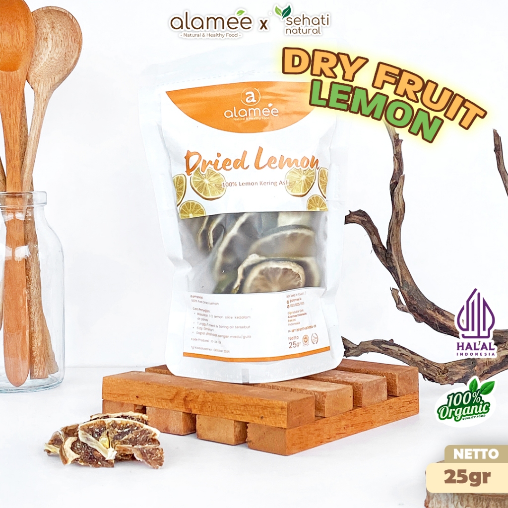 

ALAMEE Lemon Kering Dried Slice Tea Teh Herbal Iris Organik Minuman Herbal Organic 25gr