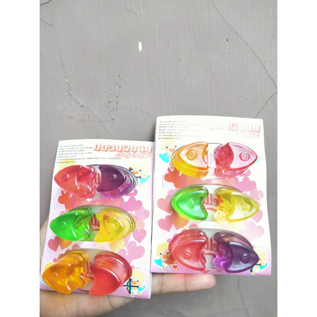 

(5 LEMBAR = 30 PCS) JELLY DOUBLE LOVE DUA HATI