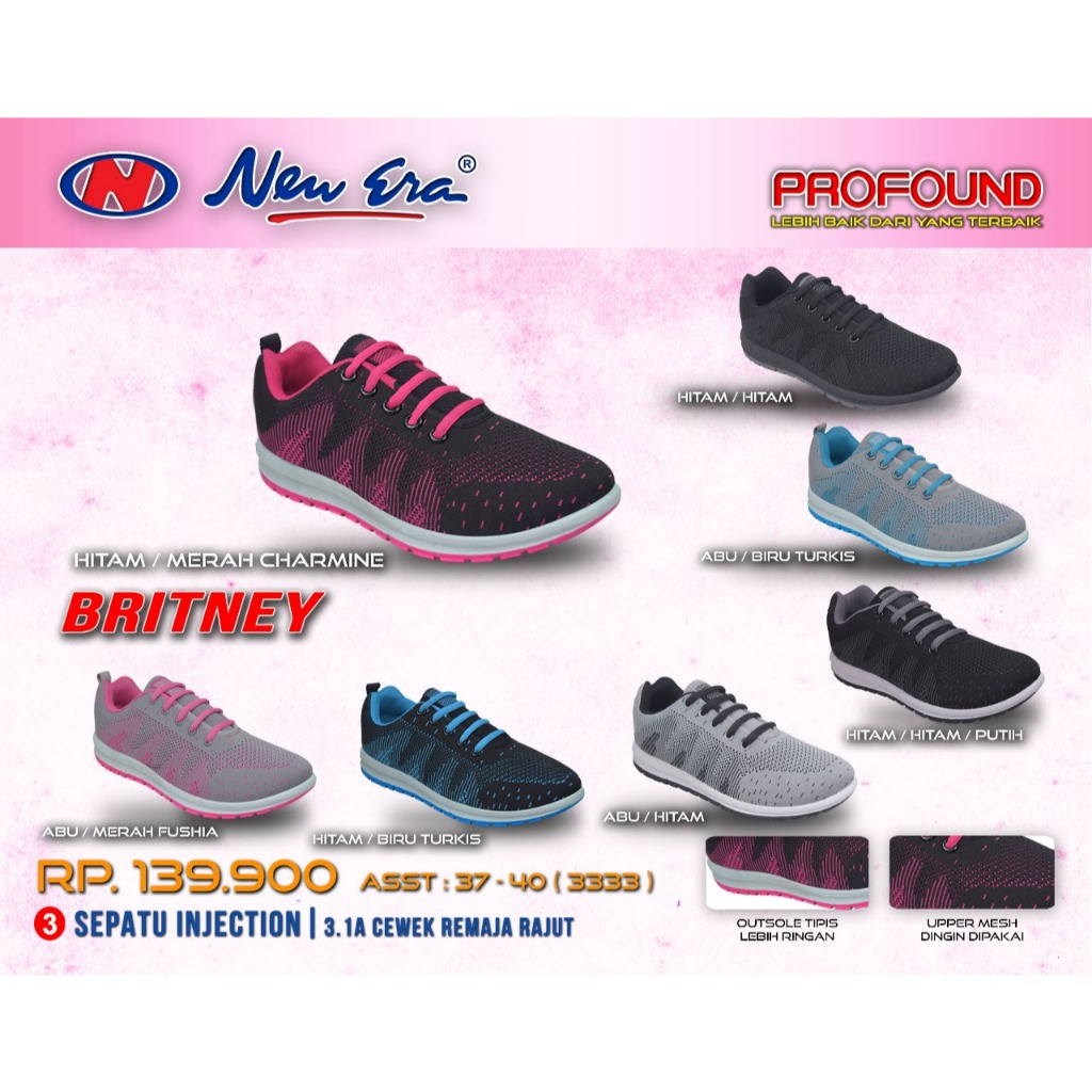 SEPATU NEW ERA BRITNEY SEPATU LARI SEPATU OLAHRAGA