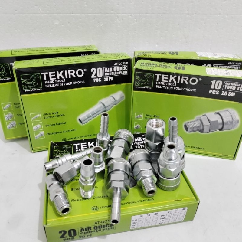 BISA COD TEKIRO QUICK COUPLER ANGIN SH 20 TWO TOUCH / NEPEL SAMBUNGAN SELANG ANGIN KOMPRESOR SH20 SF