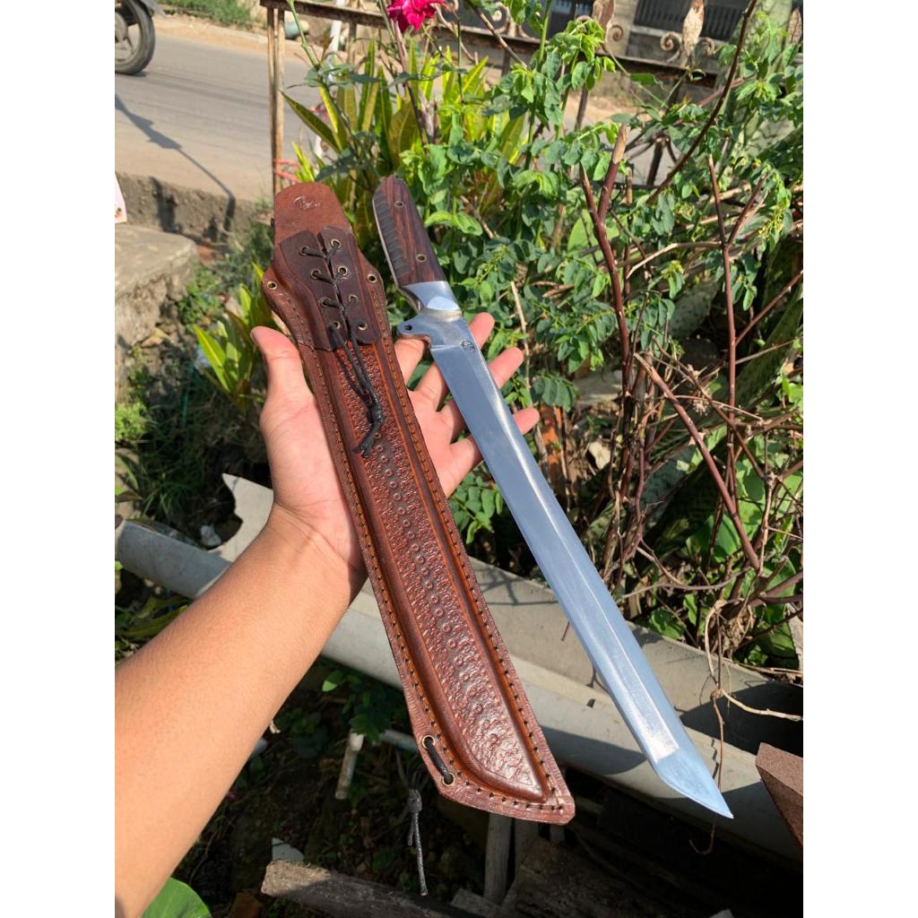 PISAU SEMBELIH FULL TANG ASLI BAJA/ PISAU TAJAM/ PISAU BAJA