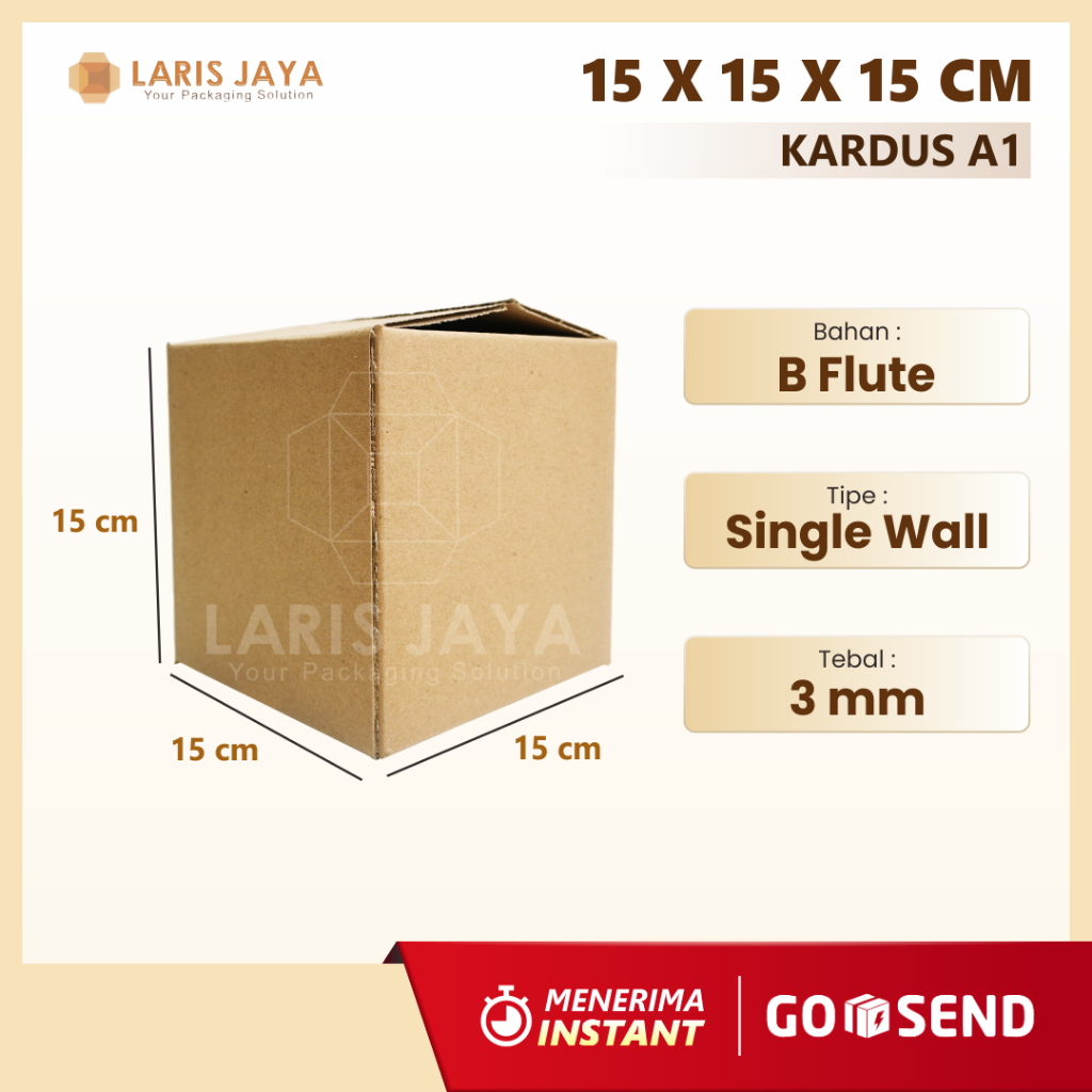 

15 x 15 x 15 cm (BBC-M07) | B FLUTE | KARDUS | CORRUGATED BOX | PACKING | PACKAGING