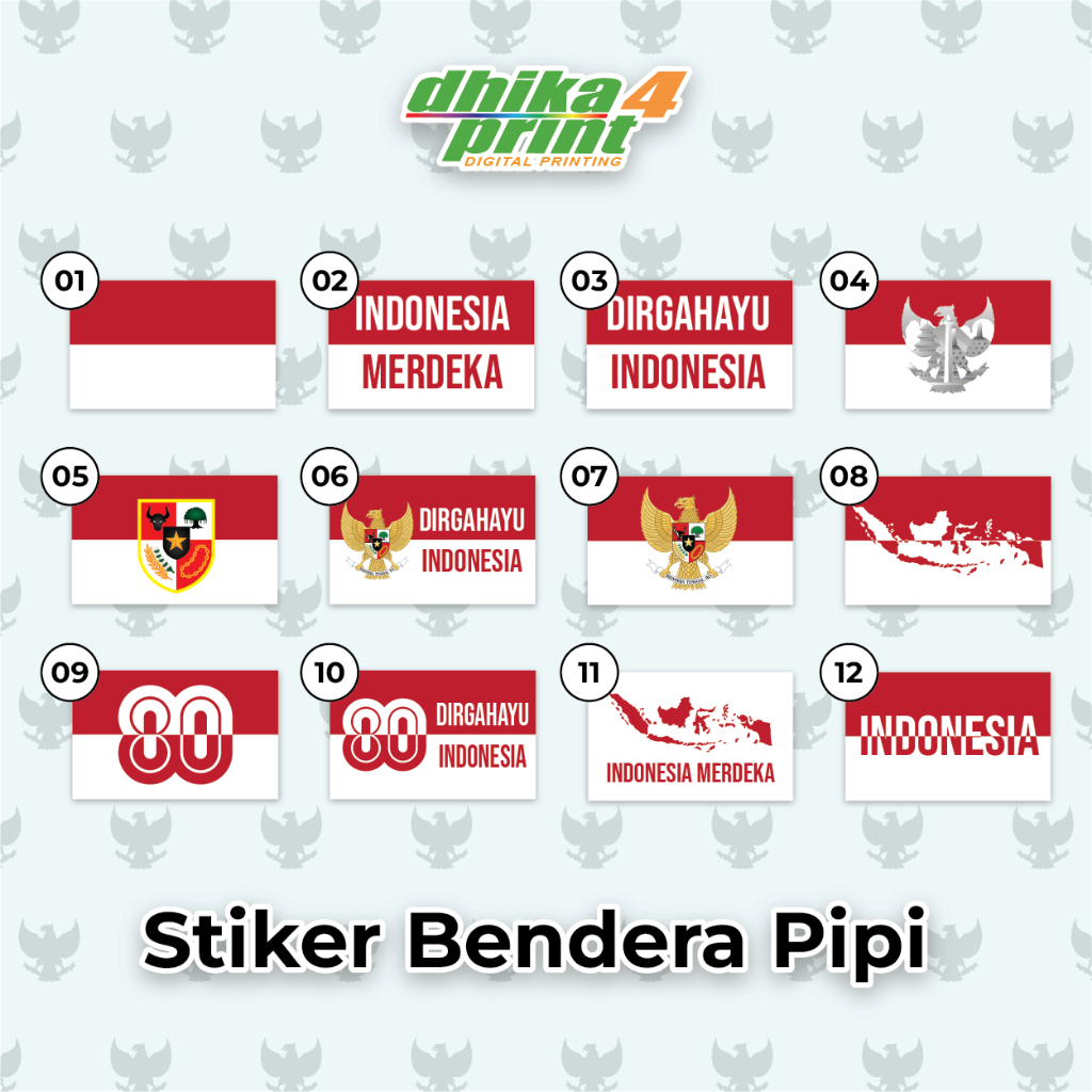 

STIKER BENDERA / STIKER MERAH PUTIH UNTUK DI PIPI / STIKER PIPI MERAH PUTIH
