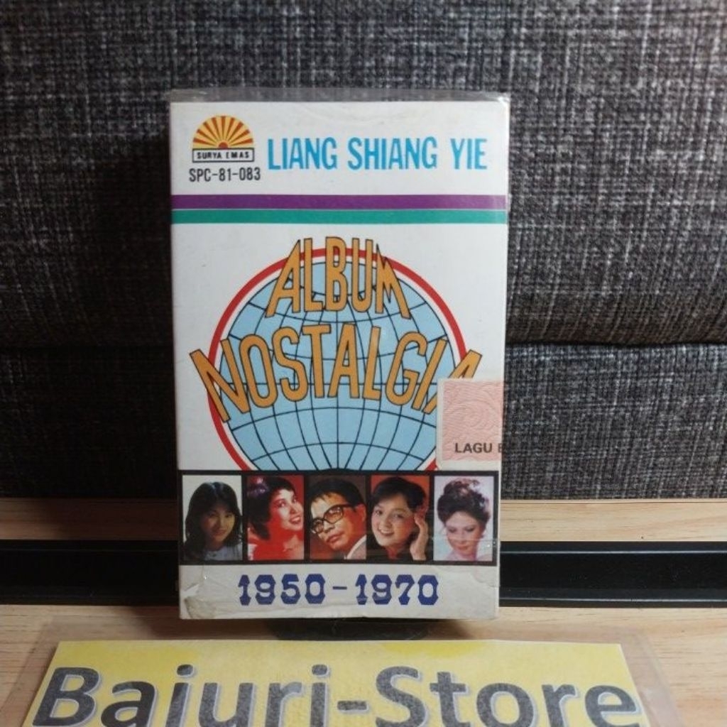 Kaset Pita Mandarin "Album Nostalgia" "Liang Shiang Ye"/List Lagu Foto ke 3/Original/Cassette