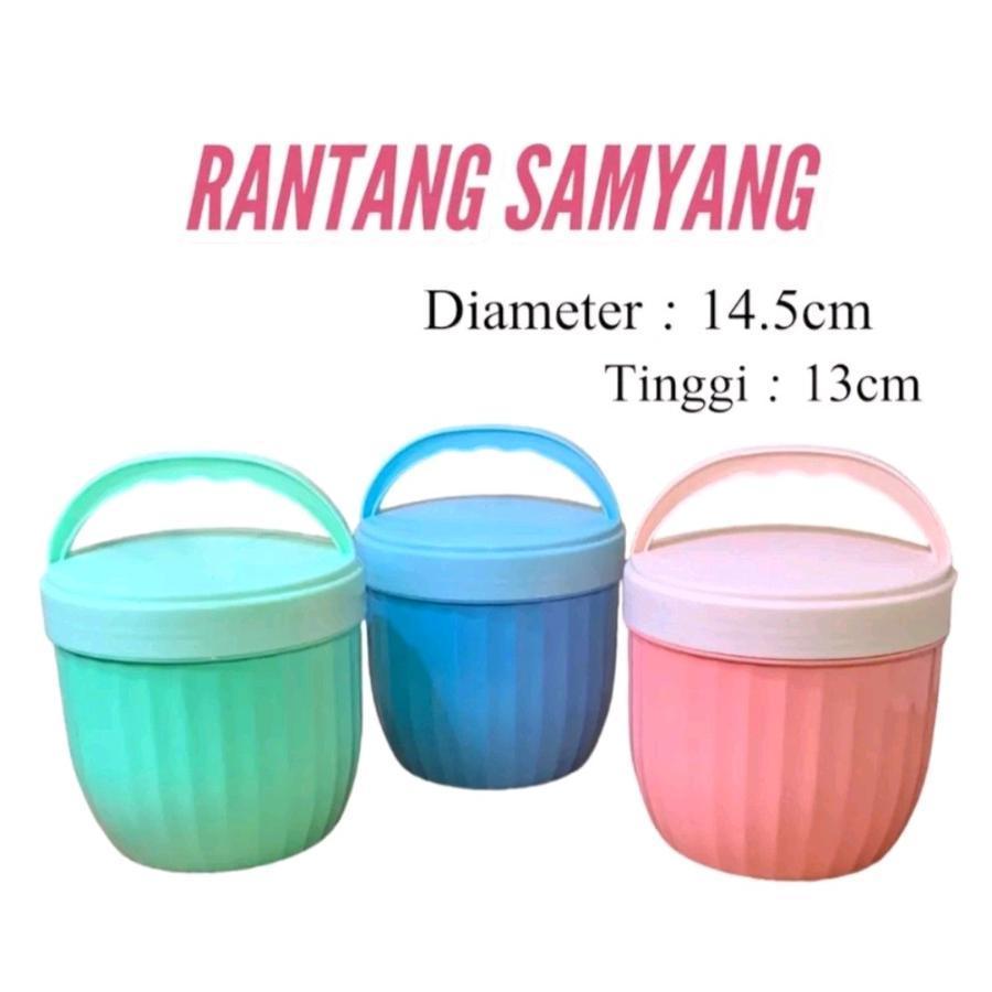 Rantang Samyang Piknik Set Keluarga: Rantang Makanan & Sayur Warna & Gold