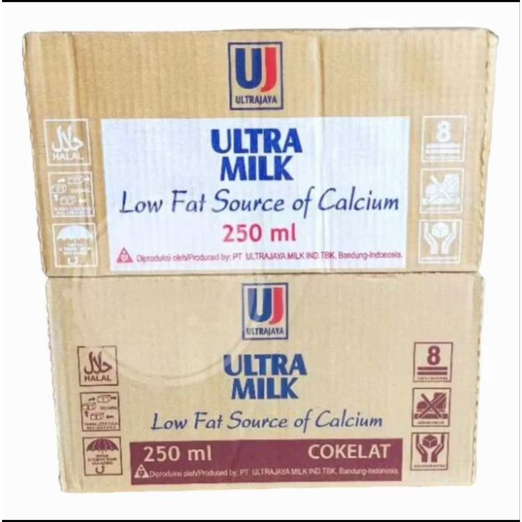 

Susu DUS UHT Ultra Milk LOW-FAT 250 ml DUS - Beli Banyak = Makin Murah!!! - REGULER