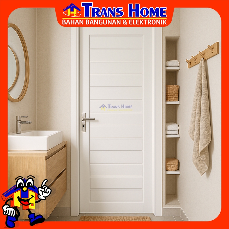 Pintu Kamar Mandi UPVC ICEPOL 009 Tanpa Kaca  (ICEPOL)