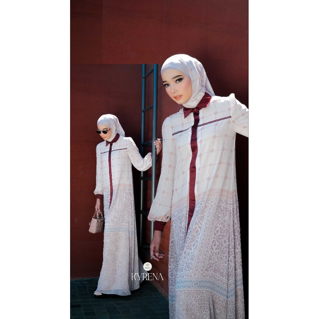 KYRENA DRESS BY SHKATA✔️dres cantik, dress motif by shakata