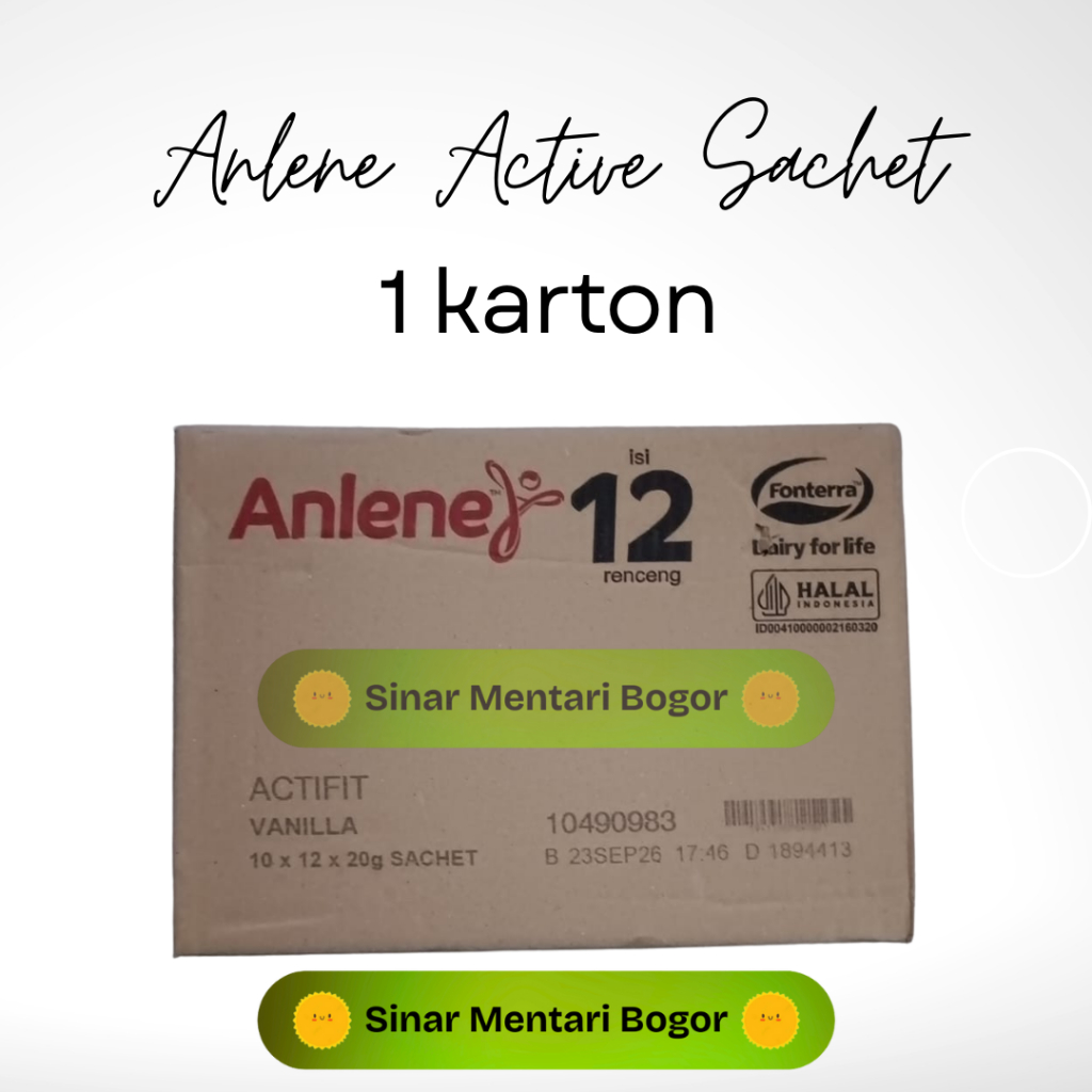 

Anlene active sachet coklat/vanilla - 1 KARTON -