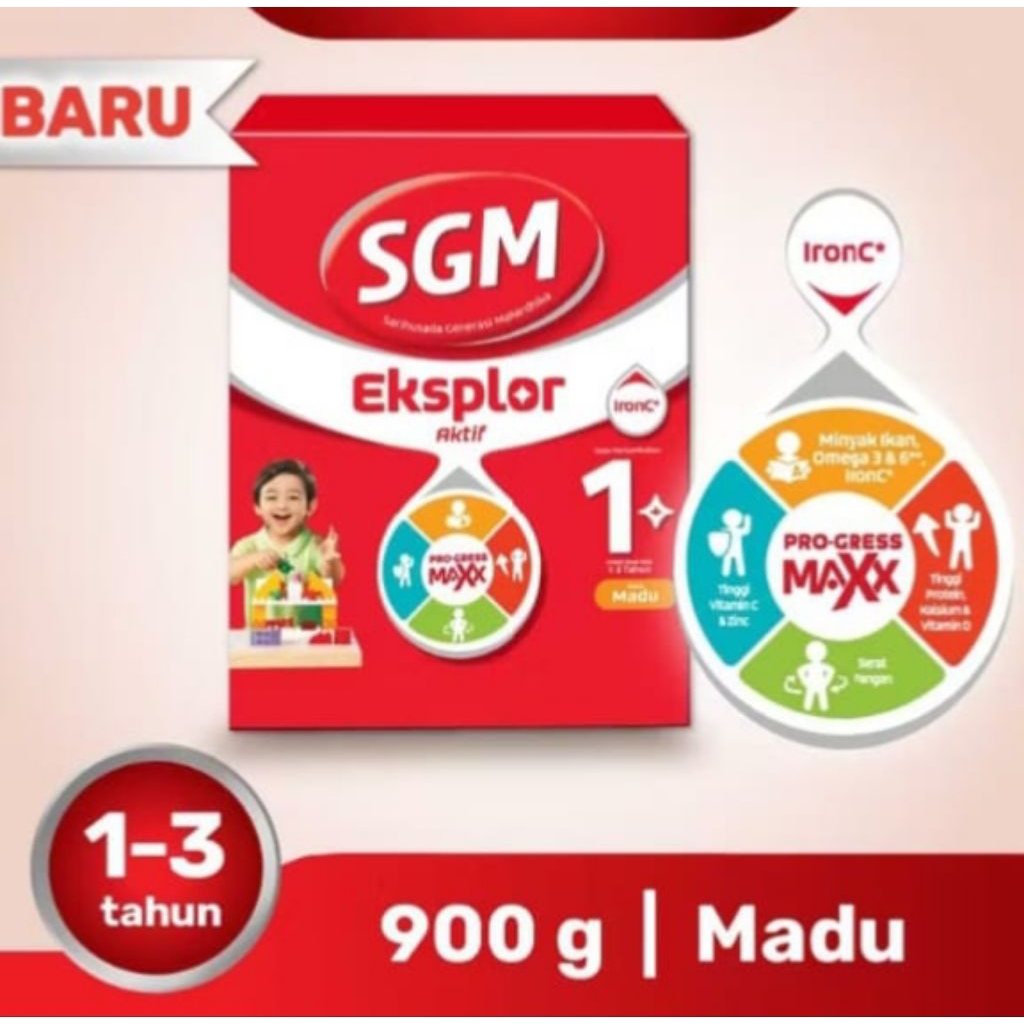 

SGM Eksplor 1+ Rasa Vanila dan Madu susu Pertumbuhan untuk anak usia 1-3 tahun 900g