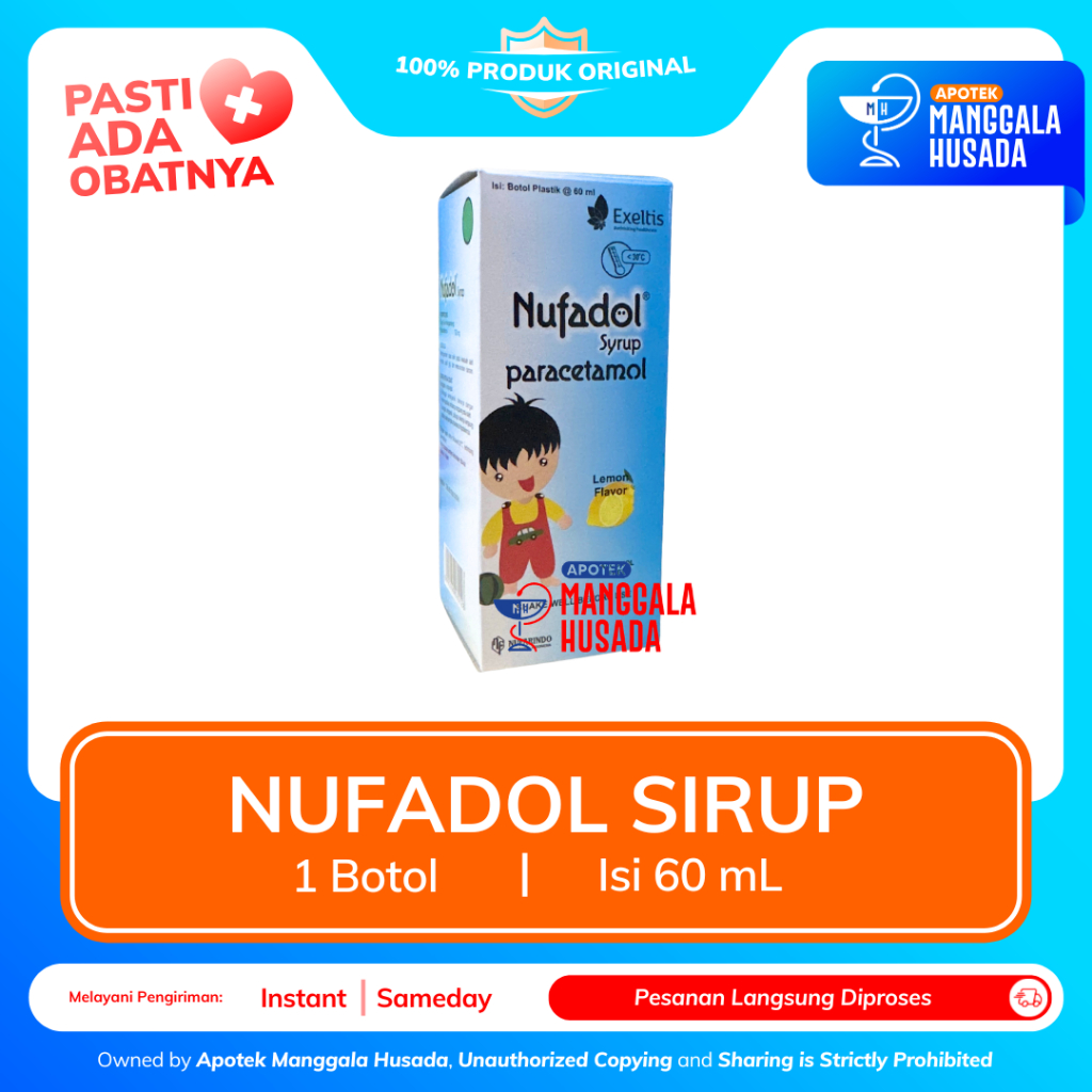 NUFADOL SIRUP PARACETAMOL @ 60 ML