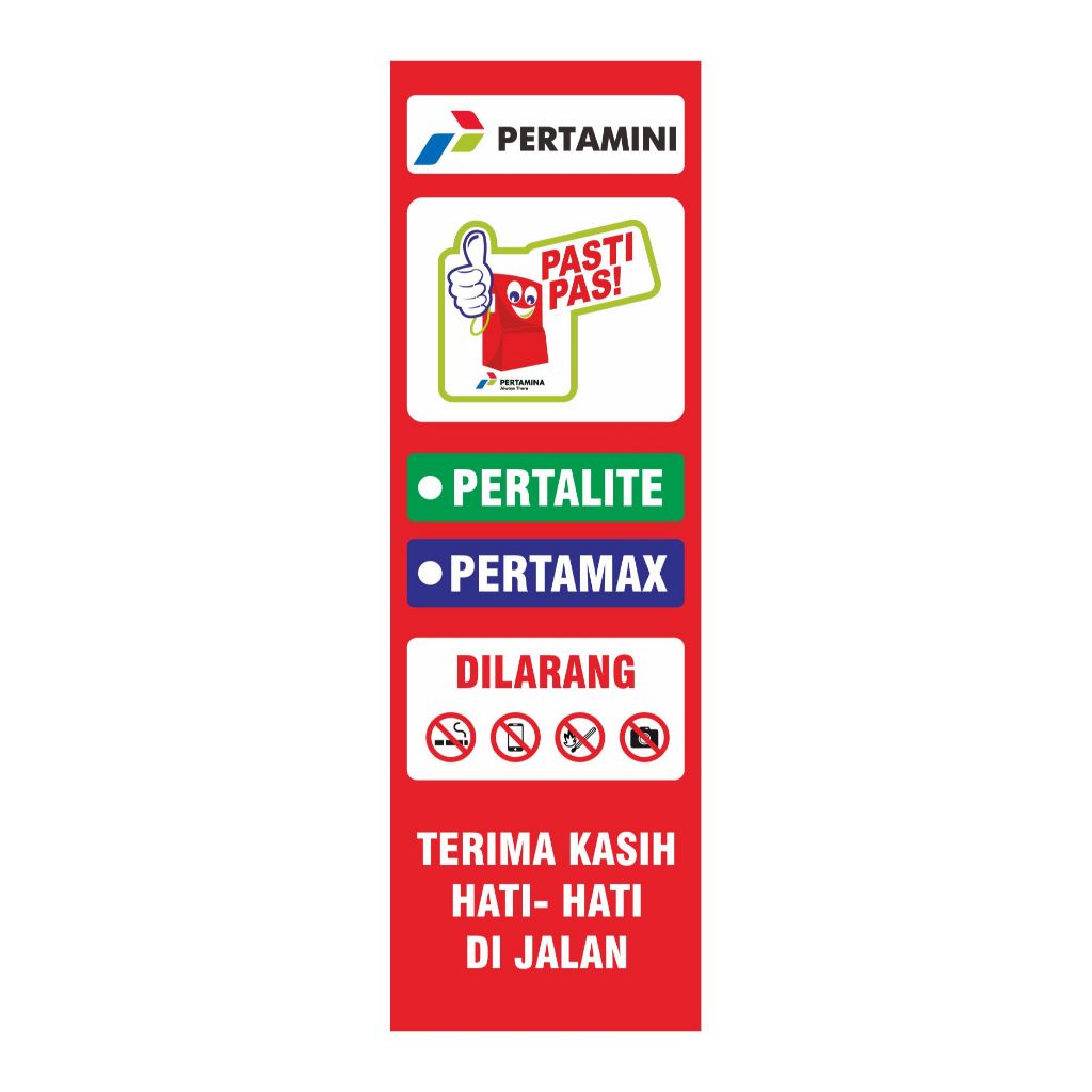 

Stiker Vinyl Pertamini Anti Air Berdiri