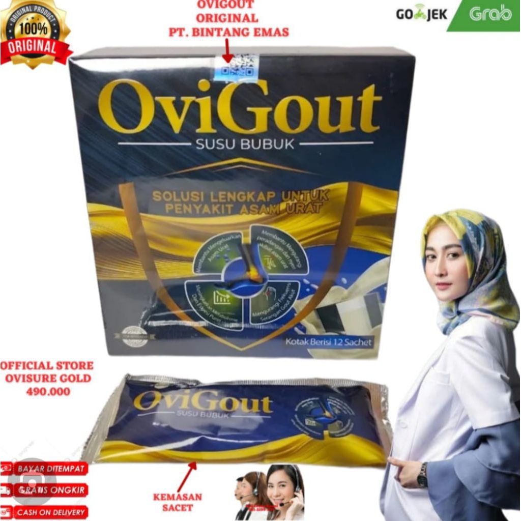 

PROMO 1 BOX OVI GOUT SUSU OBAT VITAMIN TULANG DAN SENDI SYARAF KEJEPIT KERAM