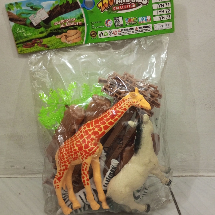 K5-Zoo Animals Collection Set Hewan Mini / Koleksi Zoo Animals Lucu & Edukatif /  Edukasi Satwa Kebu