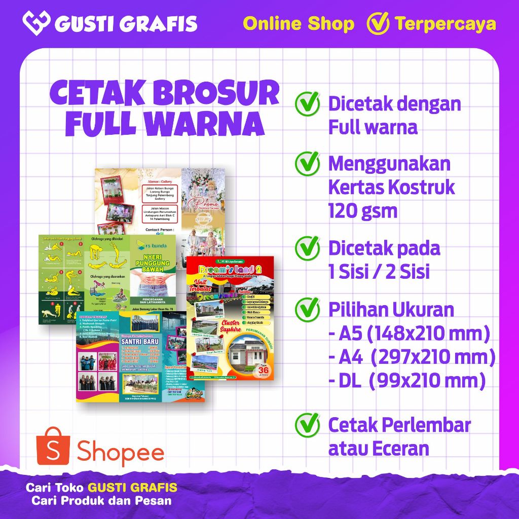 

Cetak Brosur Murah - Bisa Cetak Lembaran atau Eceran