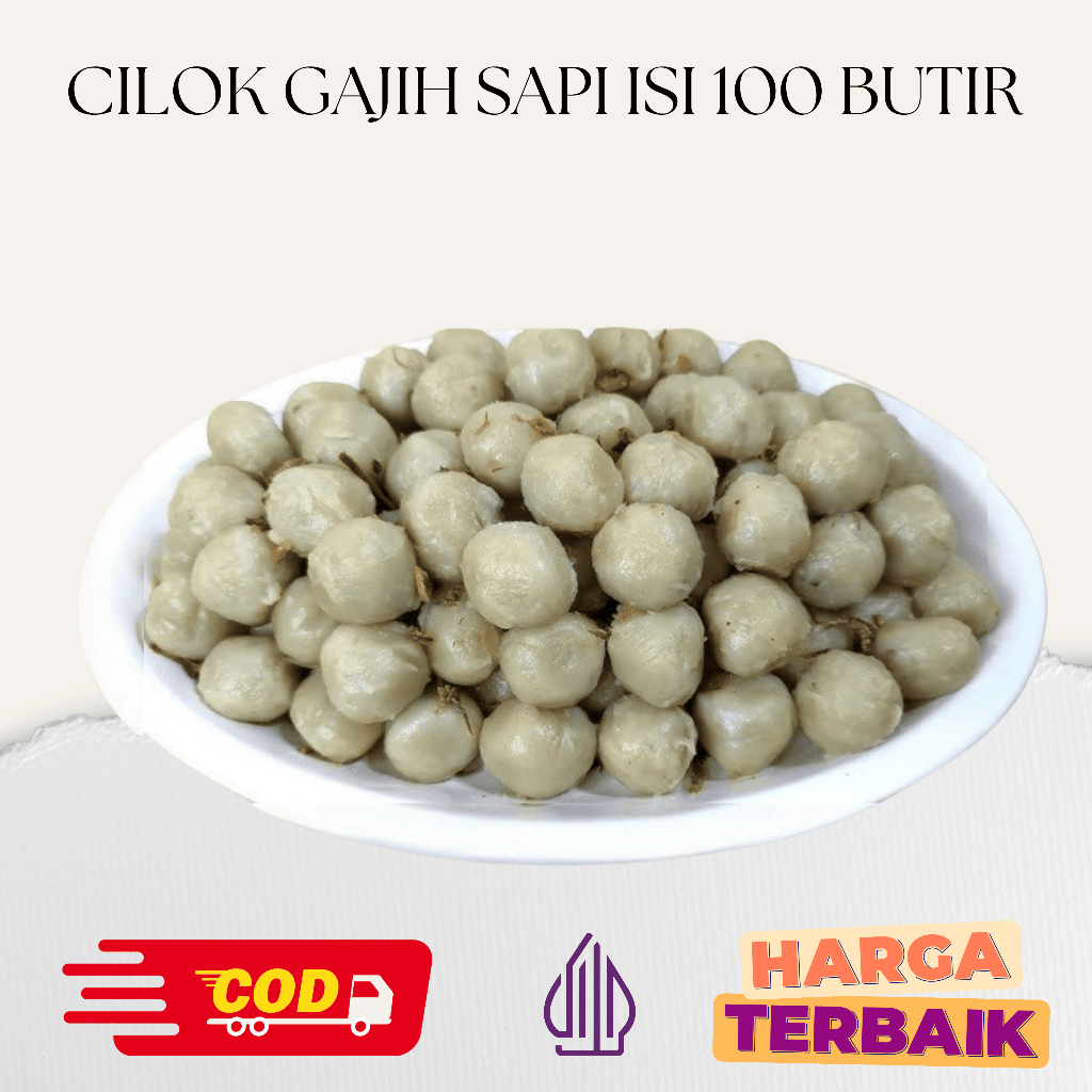 

Cilok Gajih Sapi Isi 150 butir - Baso Aci Aneka Rasa kenyal dan gurih