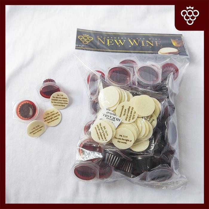 

Anggur Perjamuan Kudus Premium + Hosti Ayat Kecil Indonesia - isi 50