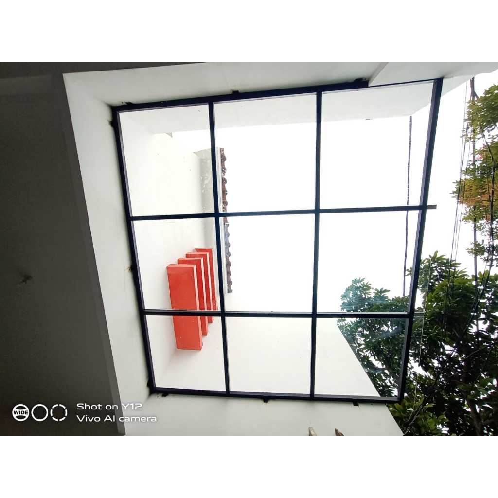 Kanopi solarflat 3mm rangka besi