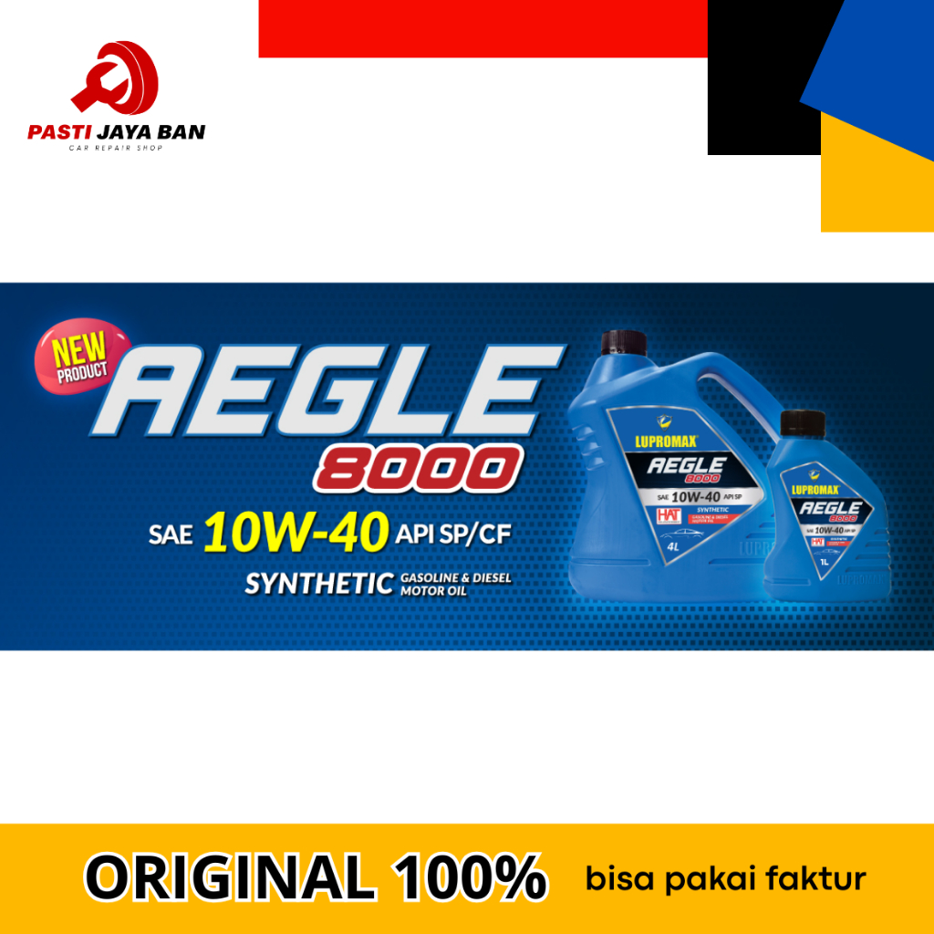 "OLI LUPROMAX AEGLE  8000 10W-40 GALON" (PASTI JAYA BAN)
