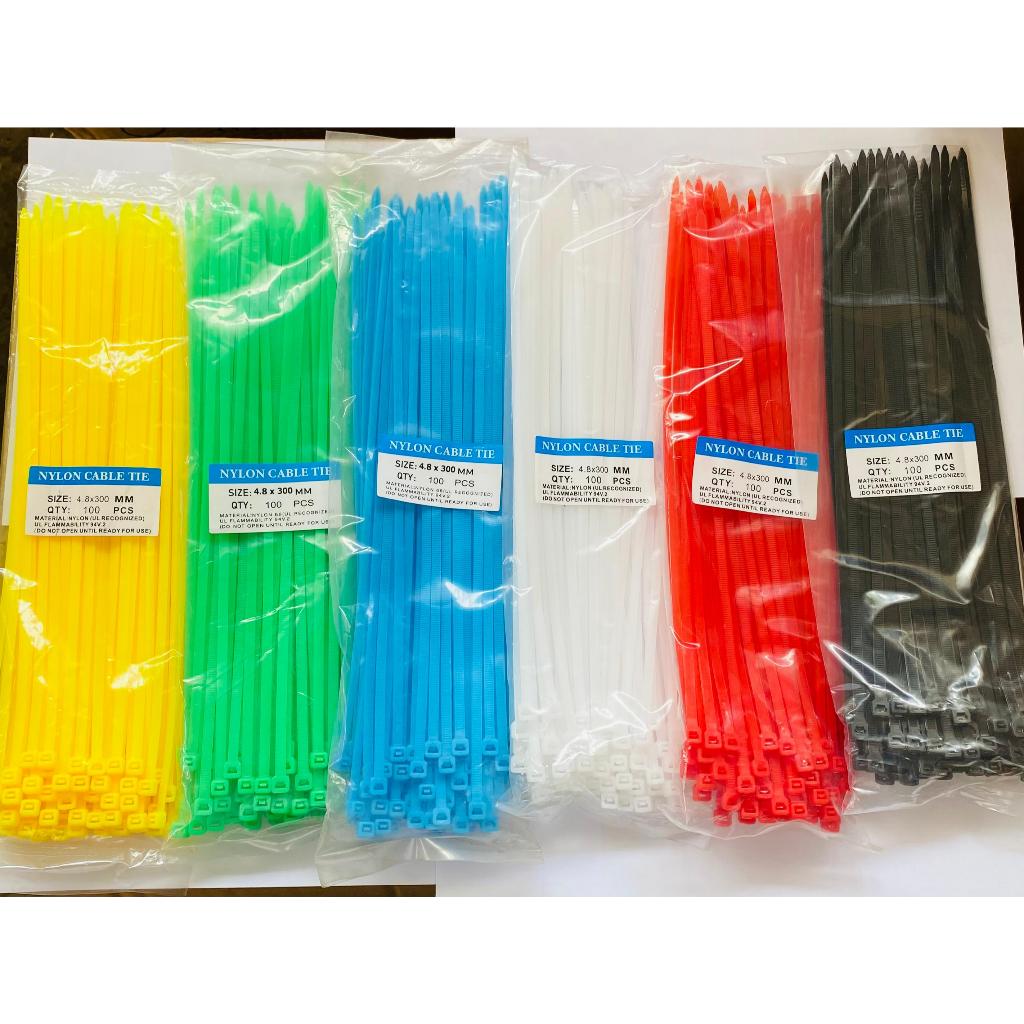 

Kabel Ties / Cable Tie - 4.8 x 300mm (30cm) CV 300 - (1 Pack Isi 100pcs ) - Warna