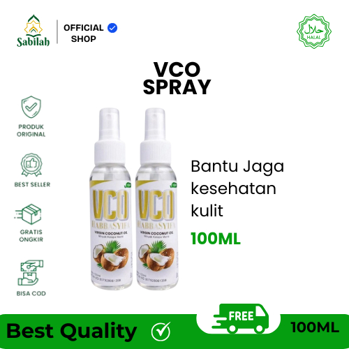 

Extra Virgin Coconut Oil VCO 100ml Spray - Minyak Kelapa Murni 100%