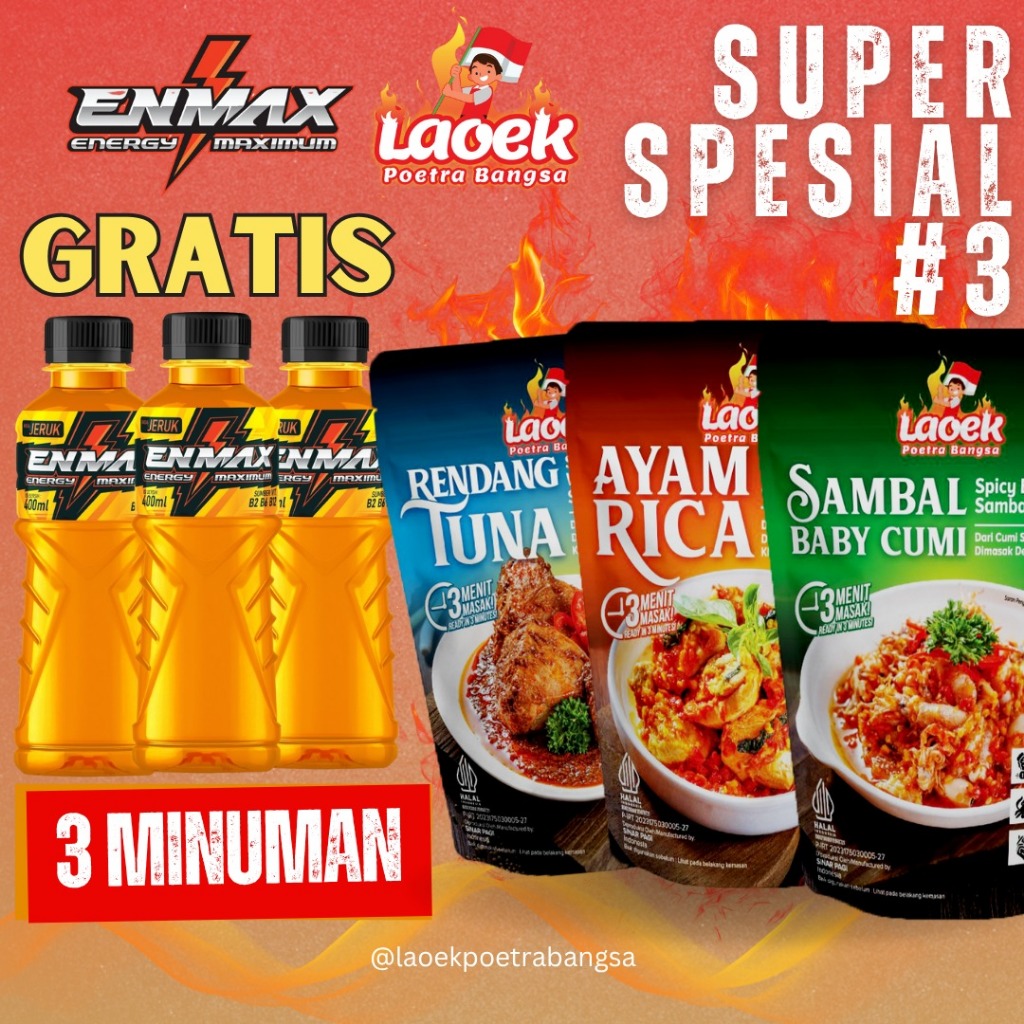 

{Super Spesial 3} Rendang Tuna / Ayam Rica / Sambal Baby Cumi / Gresh Mangga 3