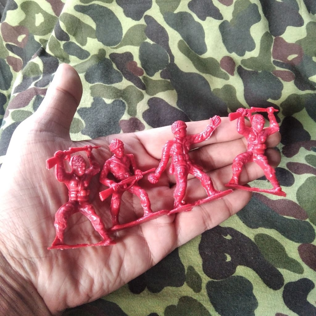 figure combat tentara jadul figure tentara perang dunia 2 mainan tentara jadul miniatur tentara plas