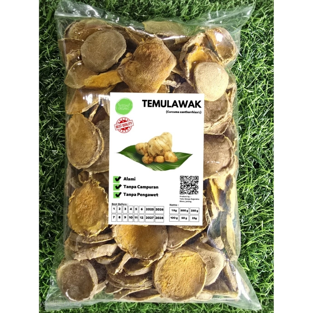 

Temulawak Kering 250gram Rajang Koin