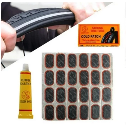 1 Set Paket Lengkap Tambal Penambal Ban Reparasi Kebocoran Ban Mobil Motor 24 Pcs