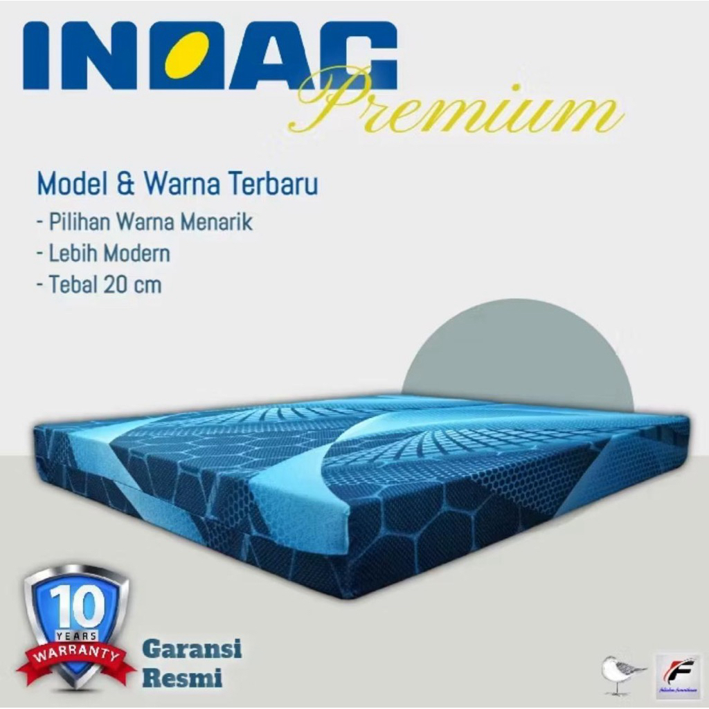 Kasur Busa INOAC Premium Tebal 20cm GARANSI 10 TAHUN